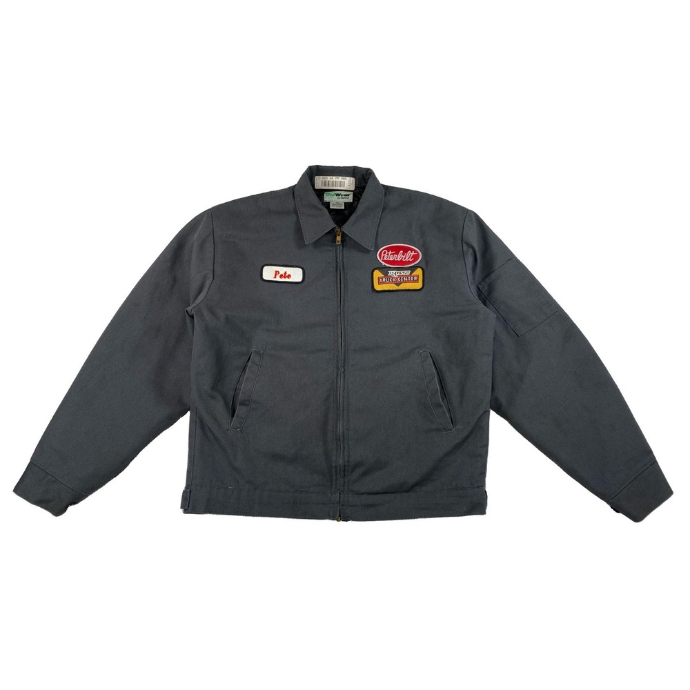 Peterbilt Truck Center Workwear Jacket Men's Medium Gray